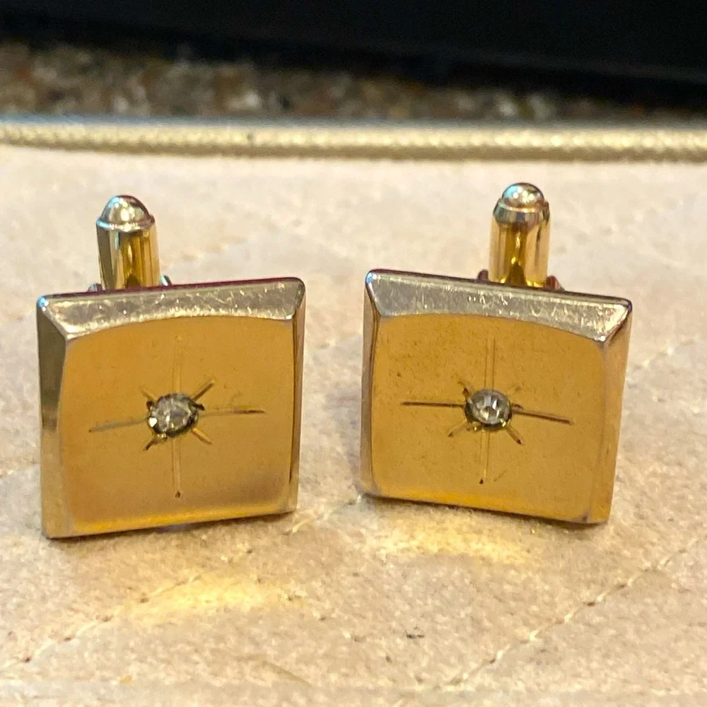 Vintage Mid Century Starburst Cufflinks